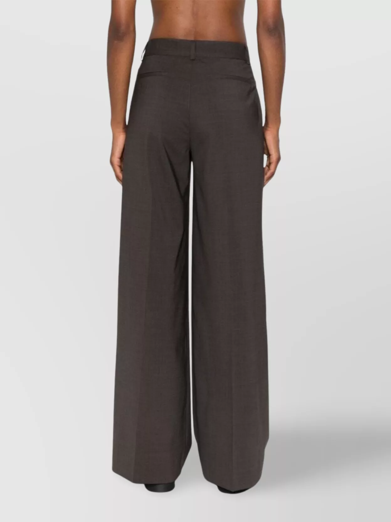 Parosh Wide-Leg Trousers With Pockets And Pleats