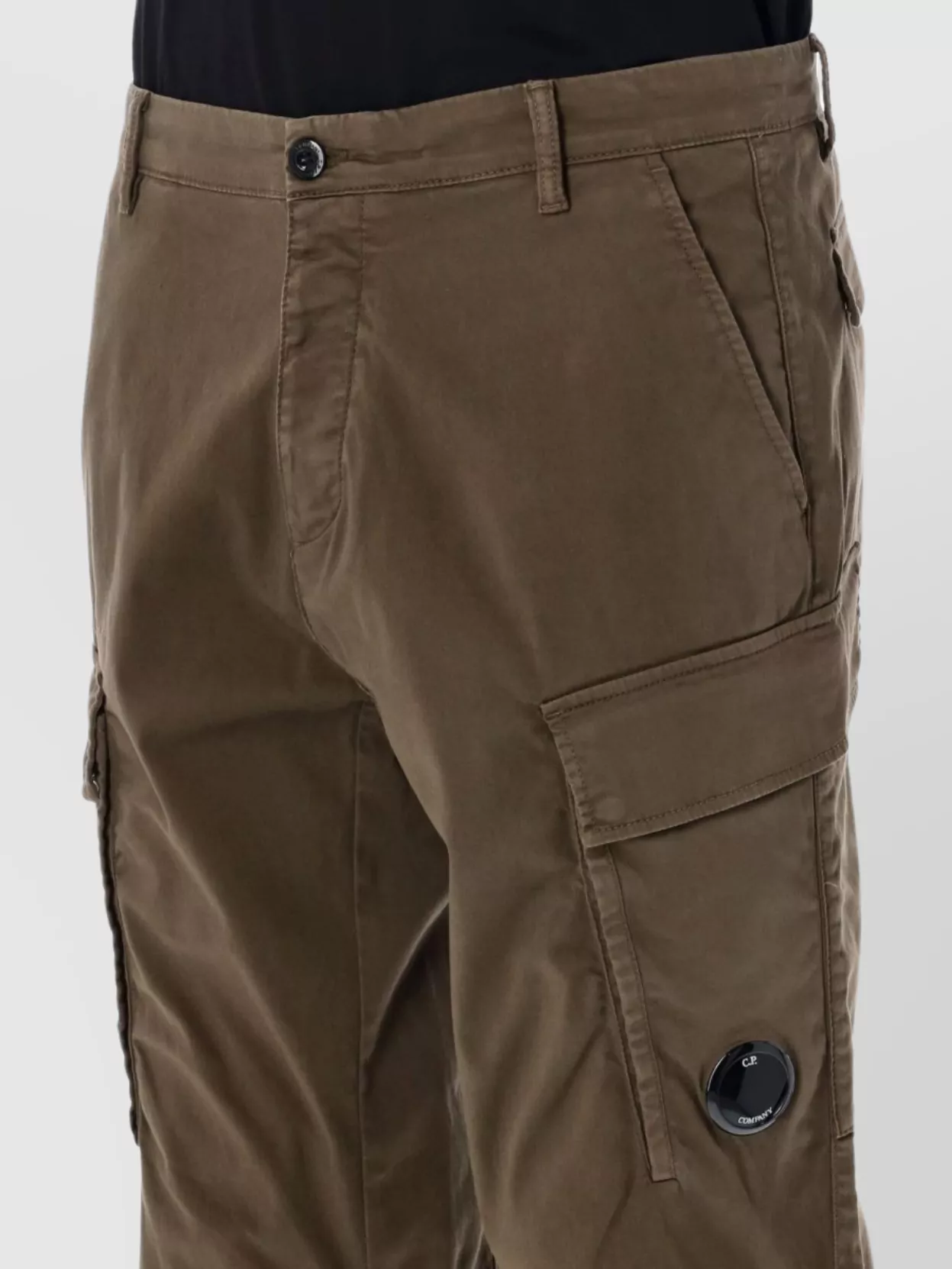 C.p. Company Loose Cargo Pants Featuring Multiple Pockets
