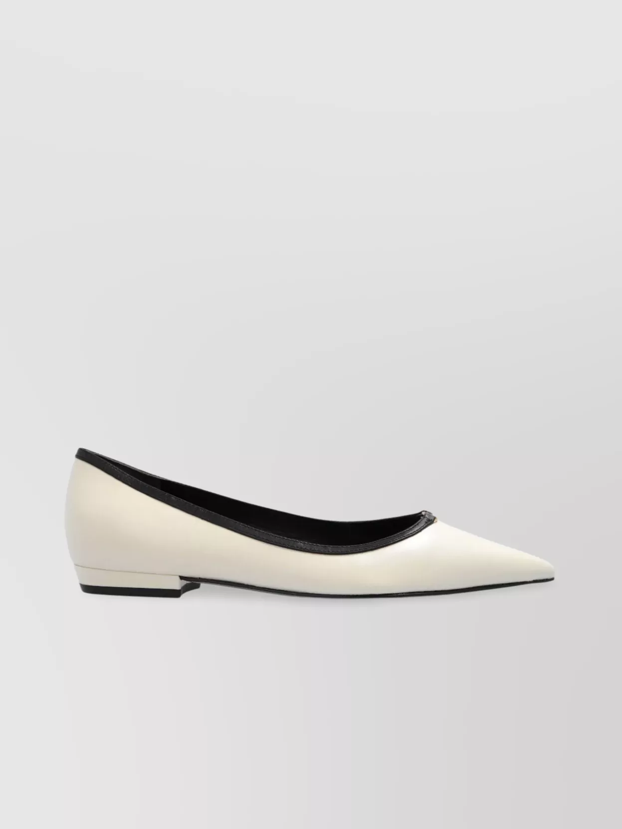 Tory Burch Double T Buckle Flat With Pointed Toe