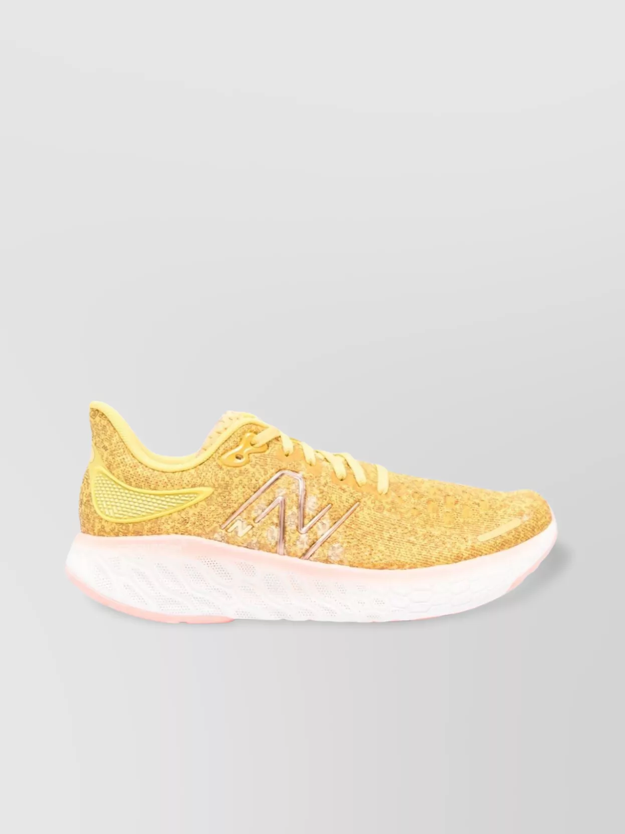 New Balance Chunky Sole Mesh Panelled Round Toe Sneakers