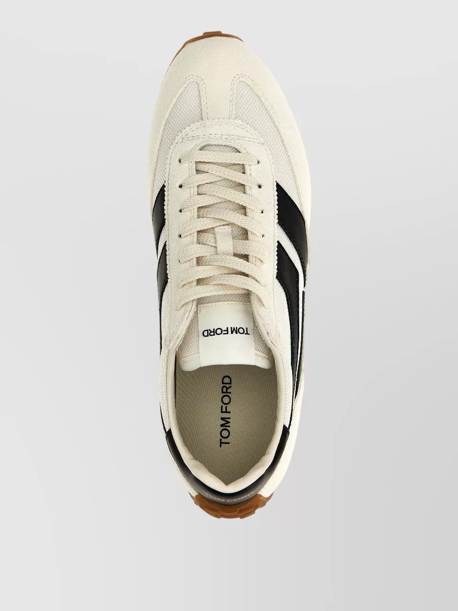 Tom Ford Mick Low Top Sneakers Contrast Panels