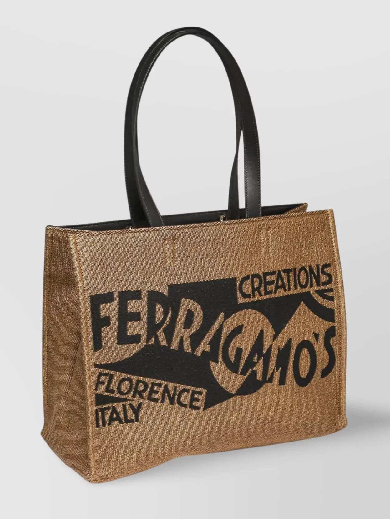 Ferragamo Logo Embossed Tote Bag