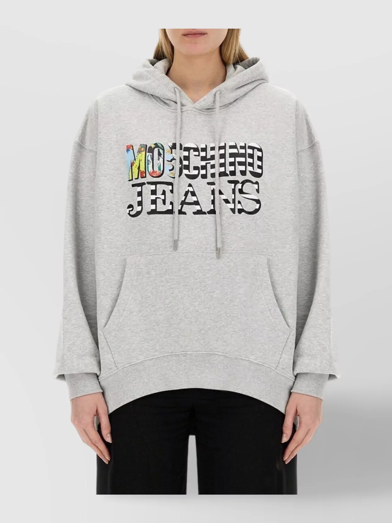 Moschino Logo Hooded Oversize Knitwear