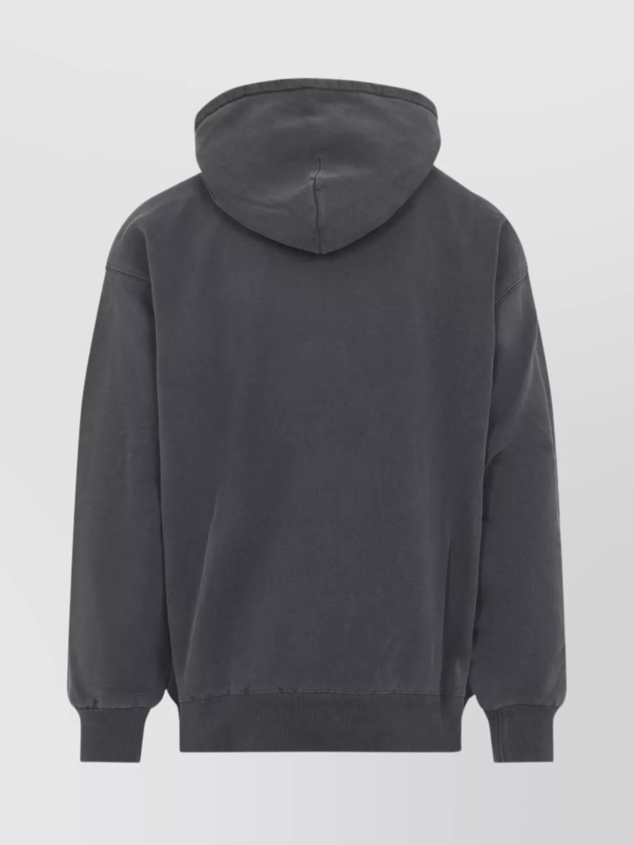 Carhartt Hooded Cotton Vista Sweater With Tonal Details And Logo Patch In Gray
