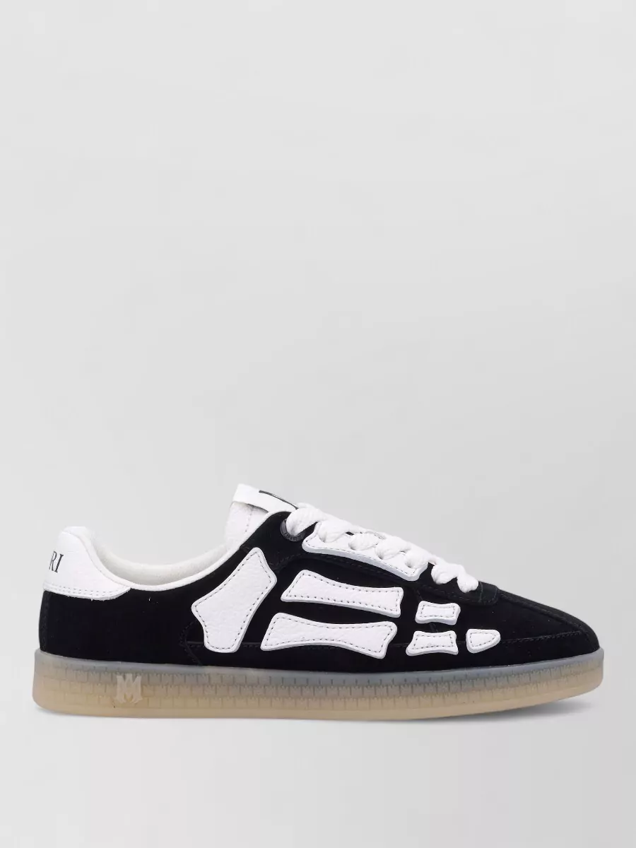 Amiri Pacific Bones Low-Top Sneakers With Contrast Panels
