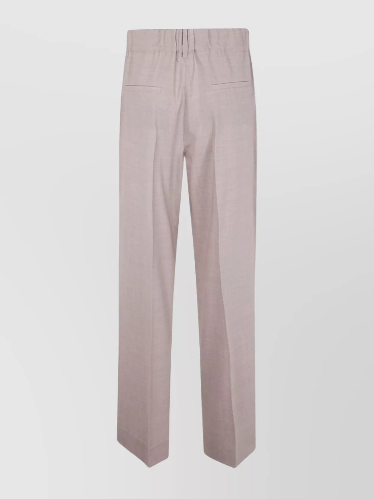 P.a.r.o.s.h Straight Leg Trousers With Side And Back Pockets In Gray