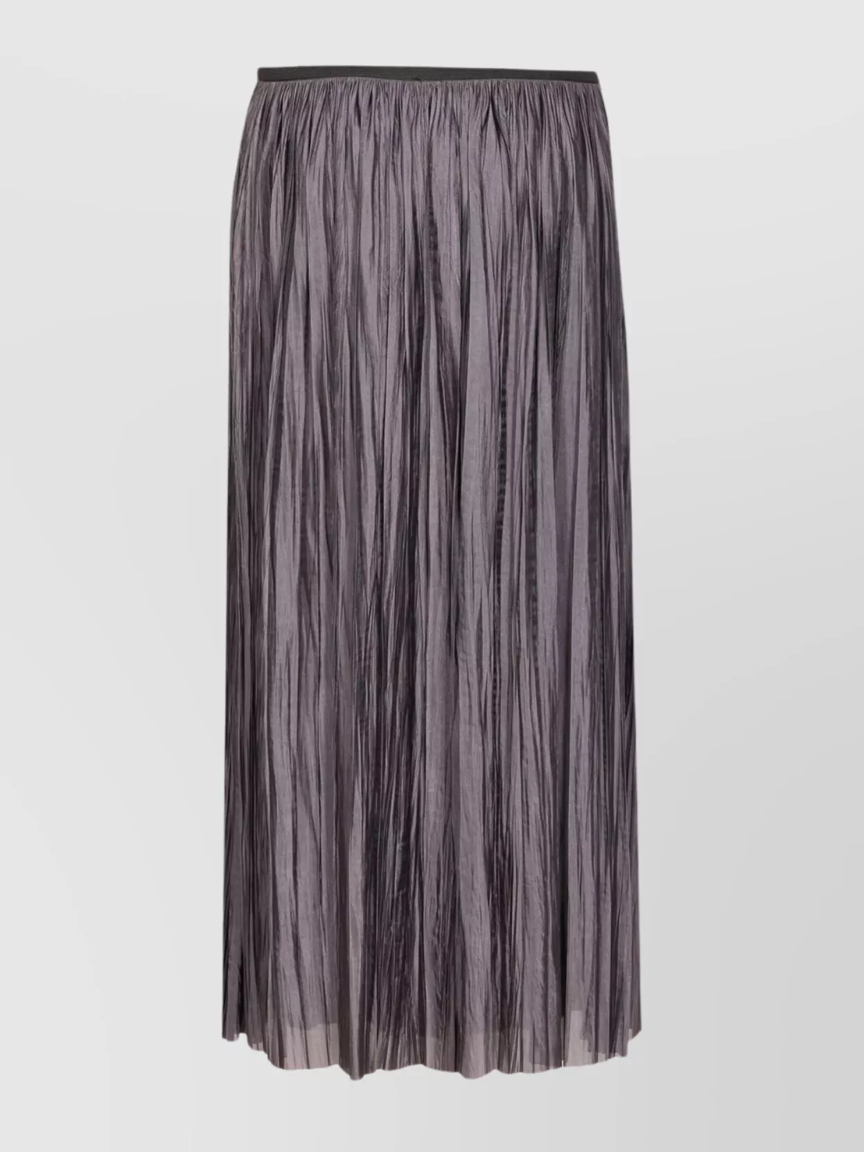 Roberto Collina Pleated Elasticated-waist Midi Skirt In Purple