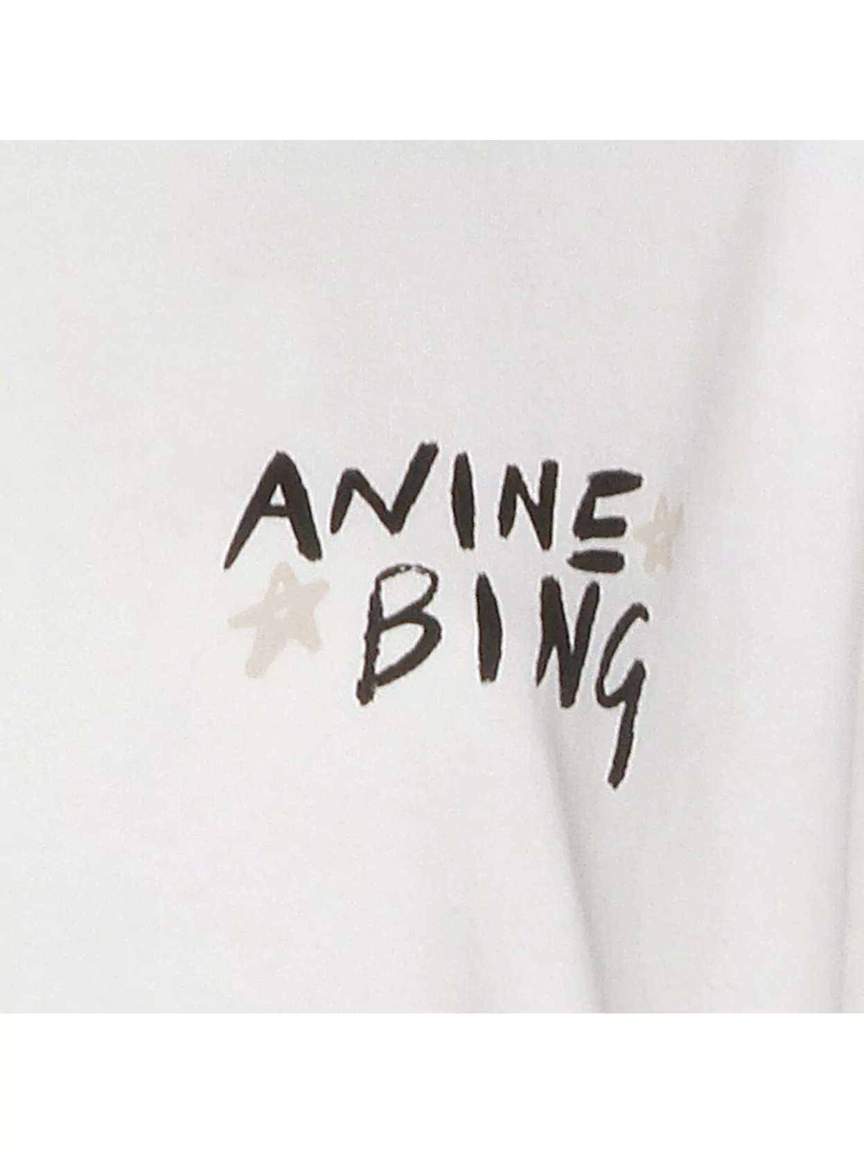 Anine Bing Graphic Print Crew Neck Short Sleeve Top