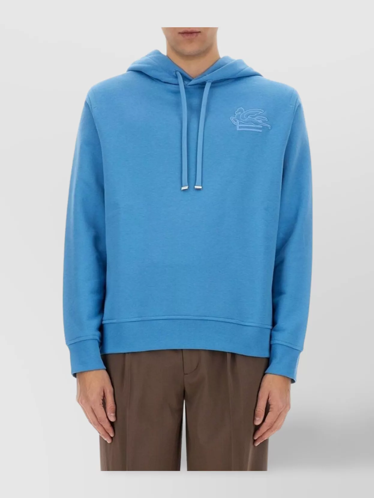 Etro Drawstring Hood Hoodie With Cuffs And Hem