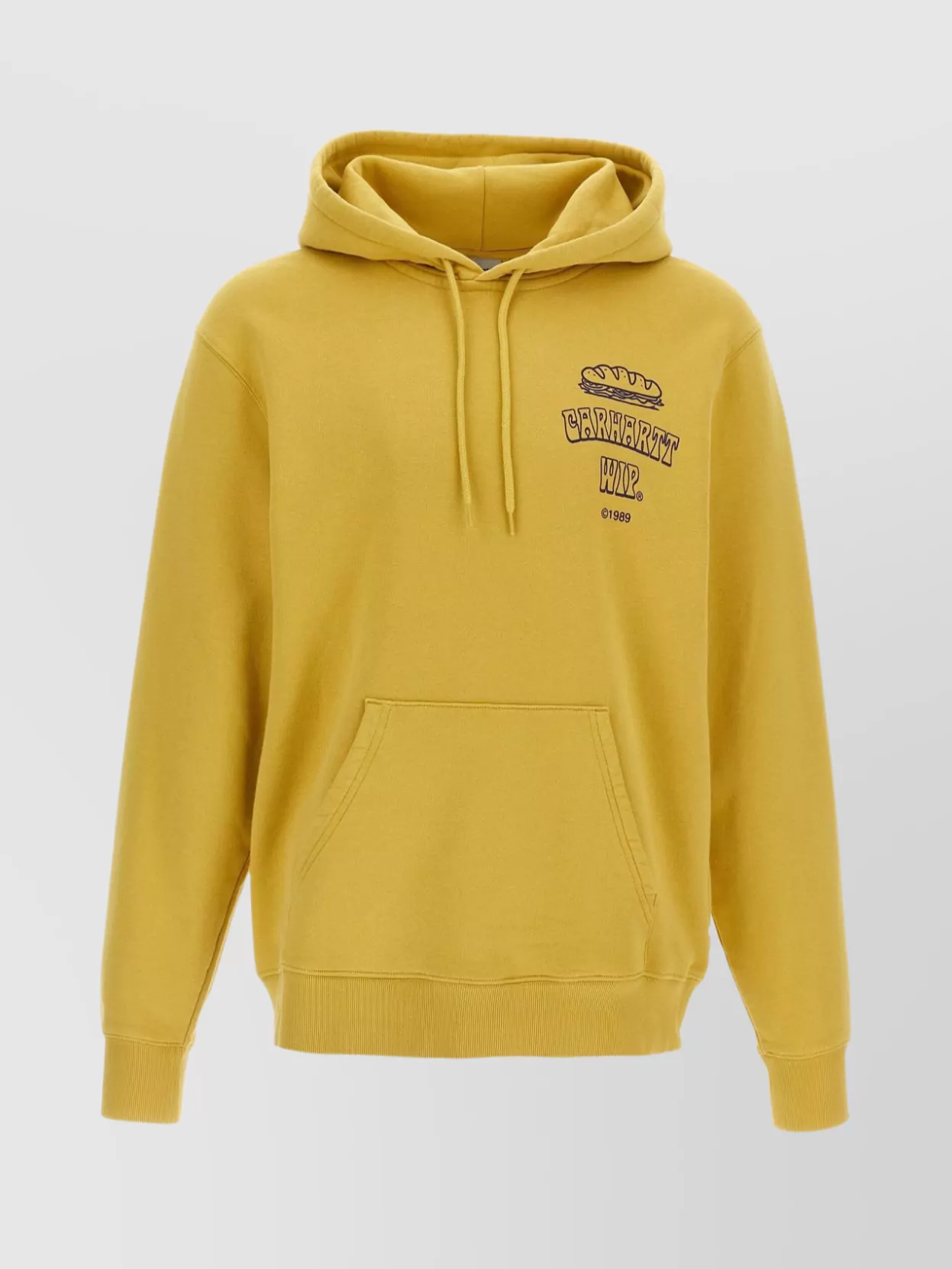 Carhartt Casual Hoodie With Drawstring And Pocket In Yellow