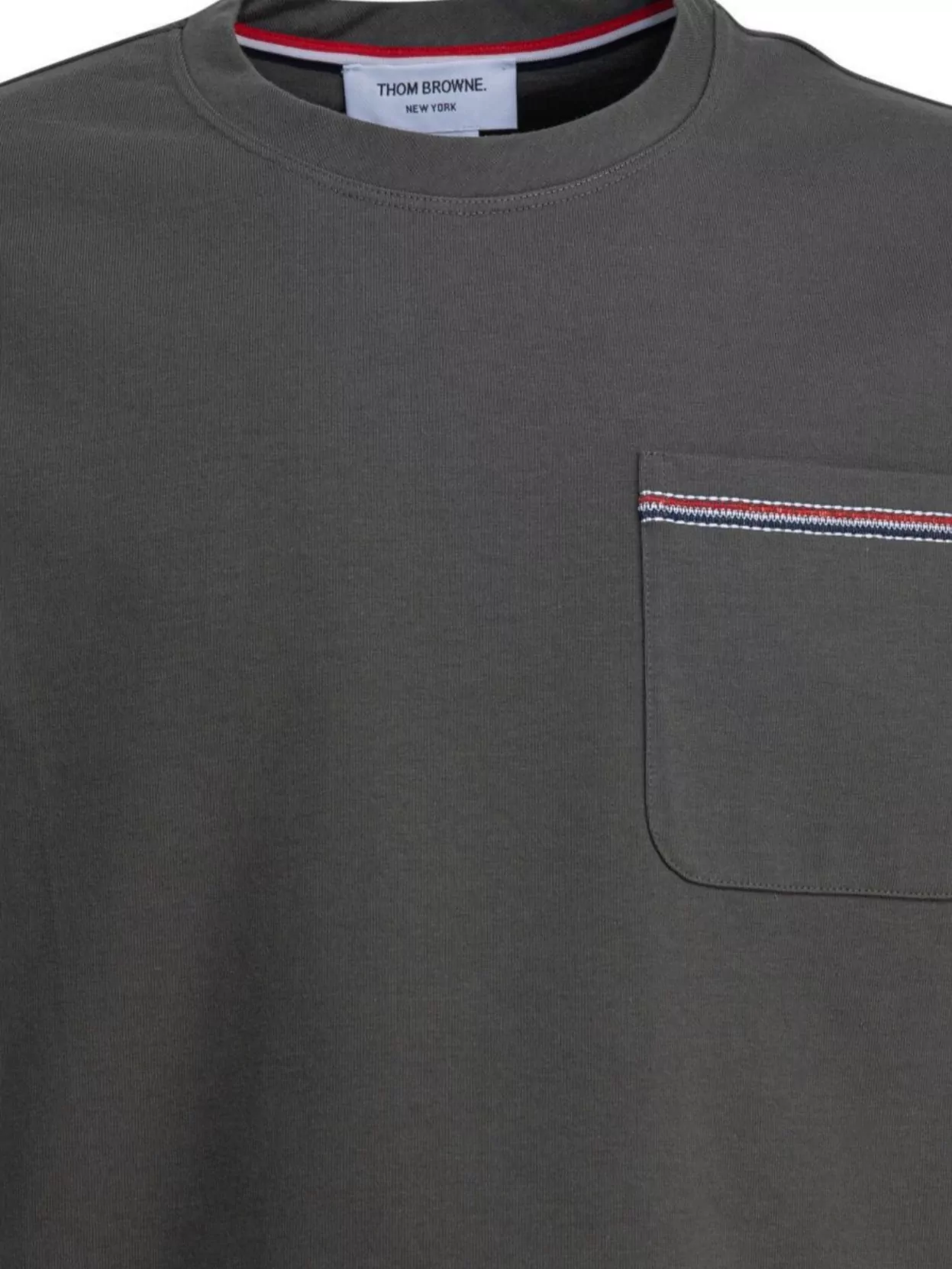 Thom Browne Pocketed Crew Neck Short Sleeve T-Shirt