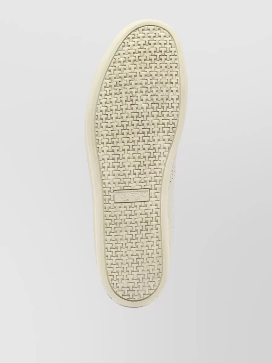 Tom Ford Leather Low-Top Sneakers