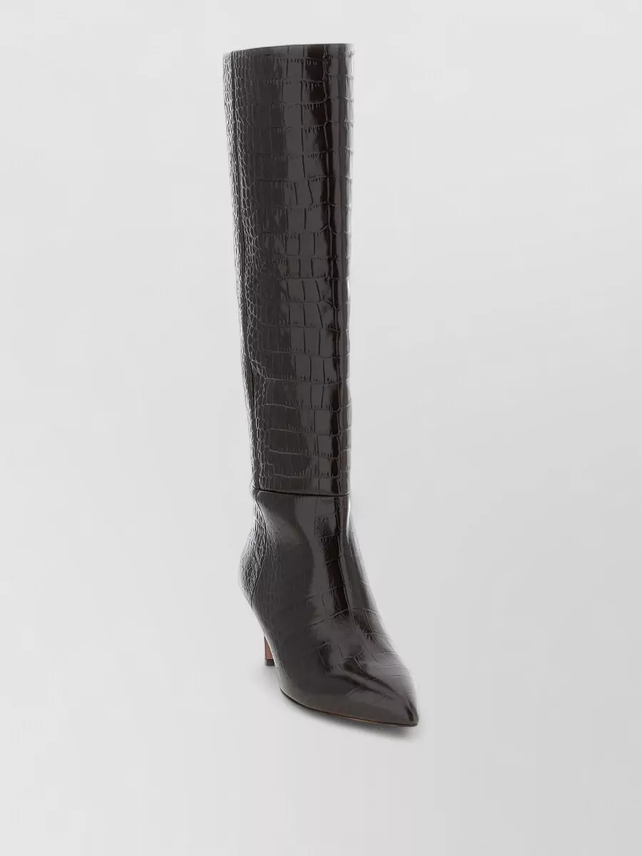 Paris Texas leather knee-high stiletto boots