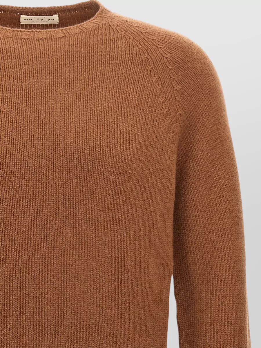 Ma'ry'ya Wool Blend Crew-Neck Sweater