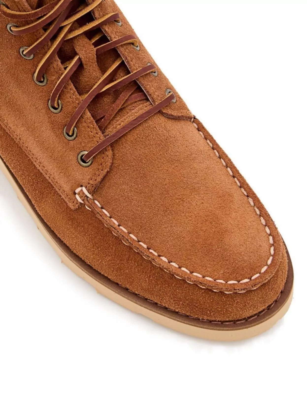 Sebago Lace-Up Suede Brogues Rubber Sole