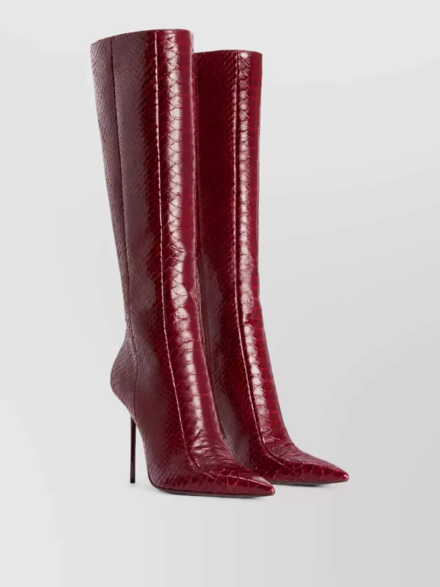 Paris Texas leather knee-high boots