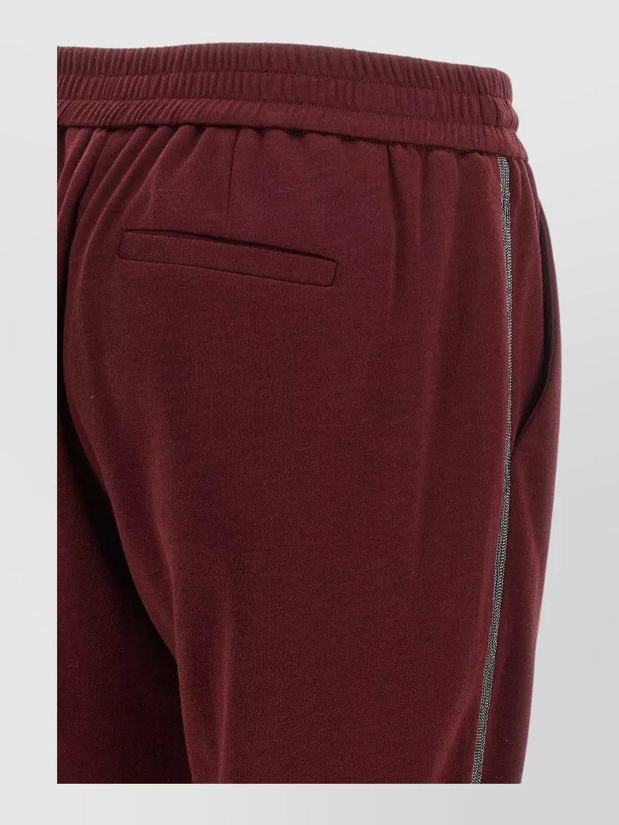 Brunello Cucinelli Silk Blend Track Joggers