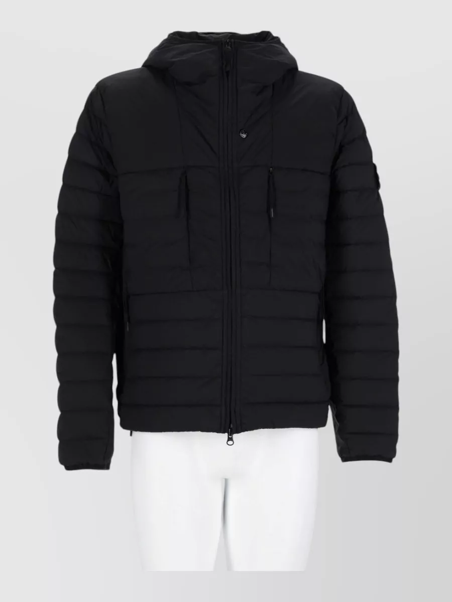 Stone Island quilted hooded down puffer jacket