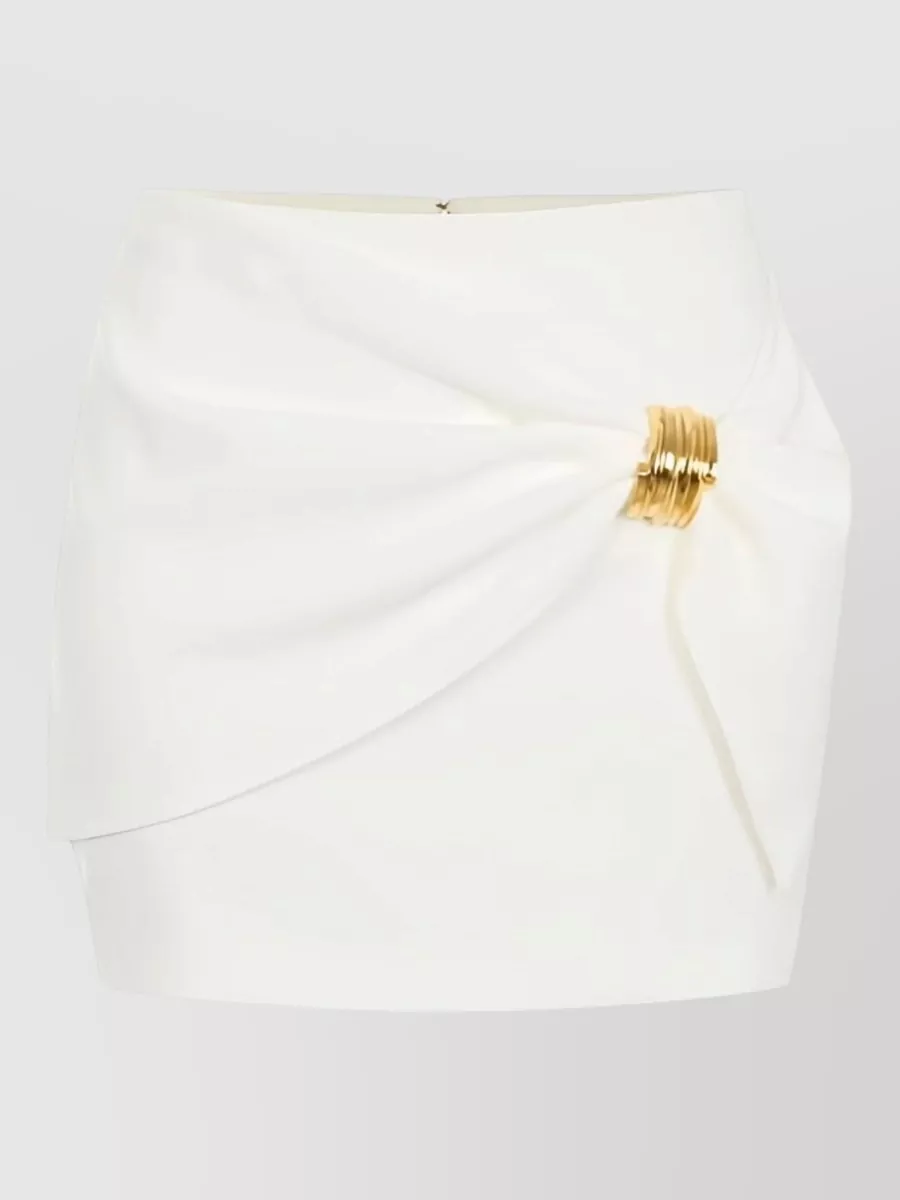 Elisabetta Franchi Asymmetric draped midi skirt