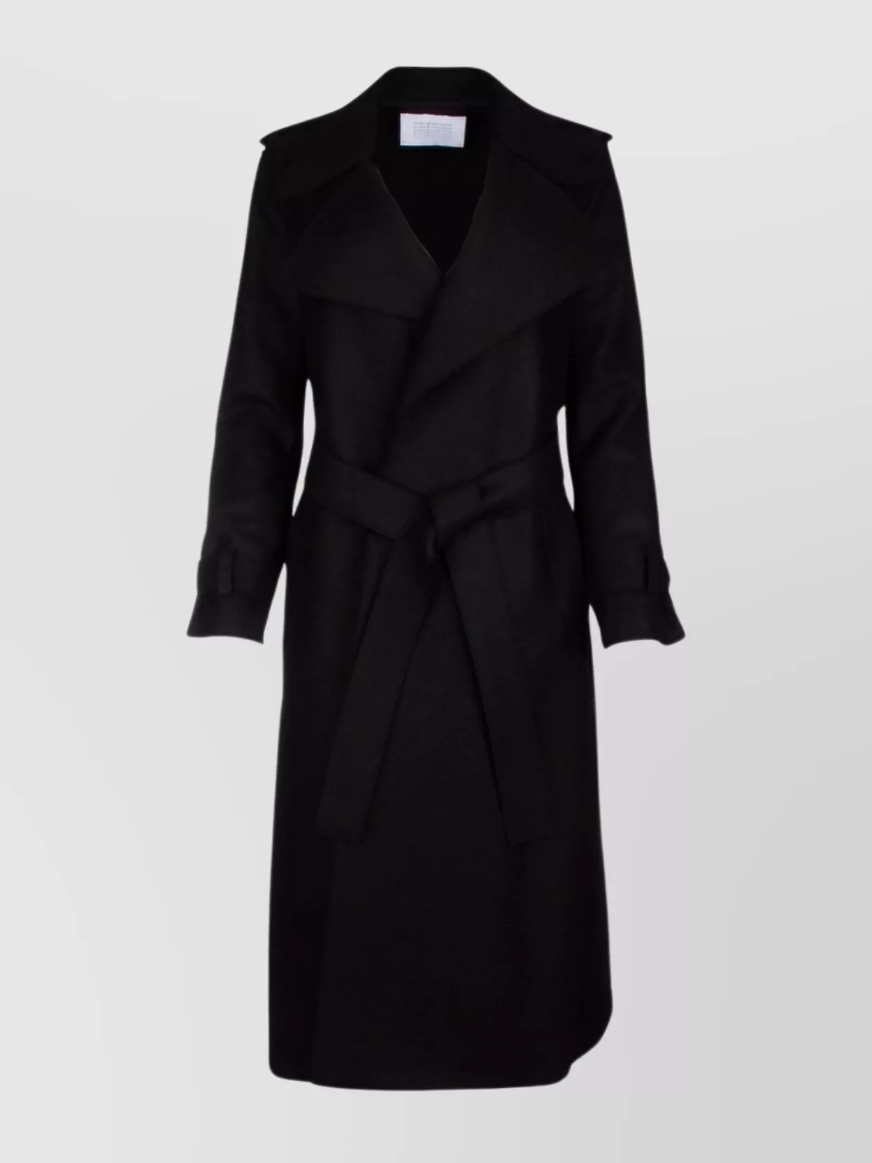 Shop Harris Wharf London Women's Wool Trench Coat With Double Vent