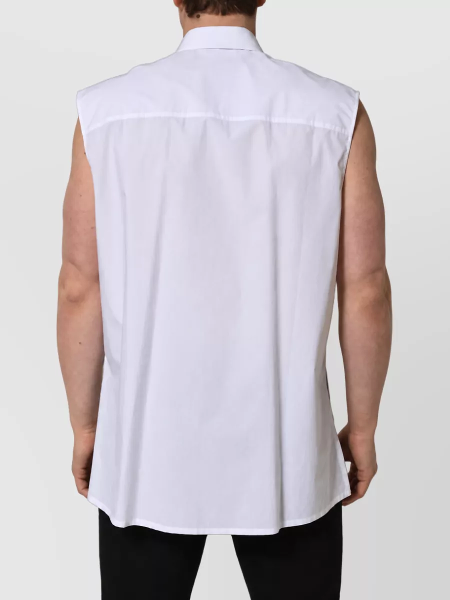 Dolce&Gabbana Cotton Sleeveless Formal Shirt