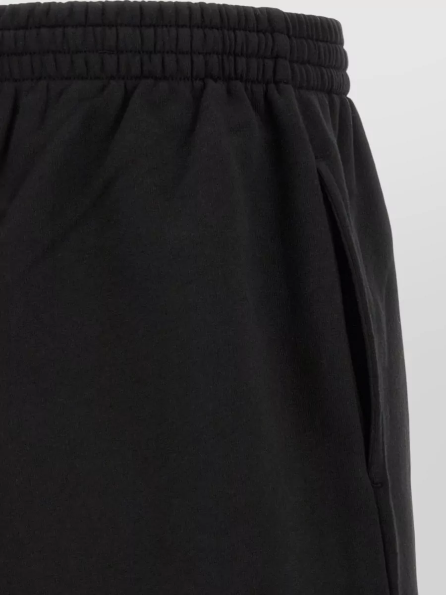 Balenciaga Cotton Logo Print Relaxed-Fit Track Shorts