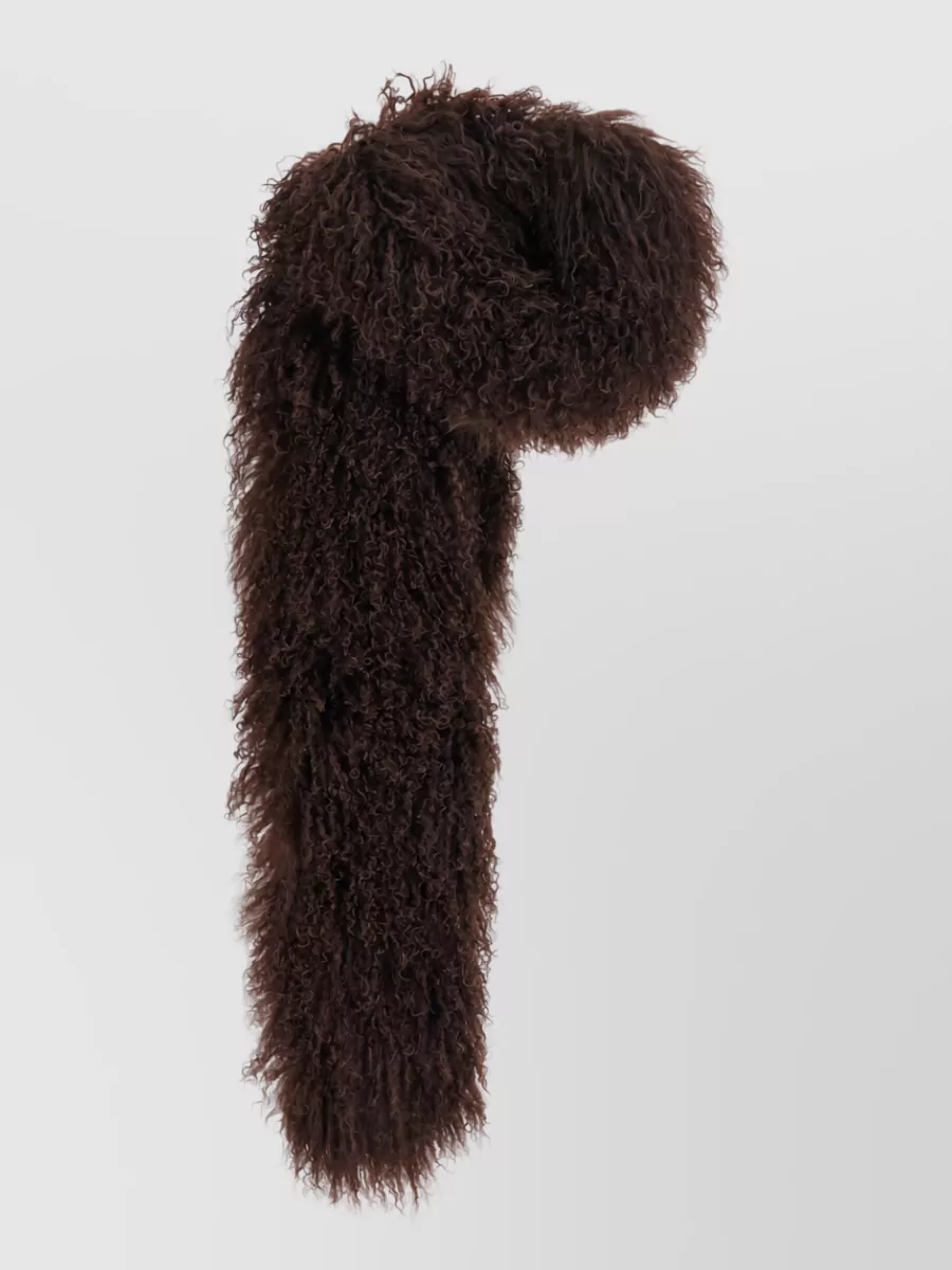 Yves Salomon Mongolian Sheepskin Scarf