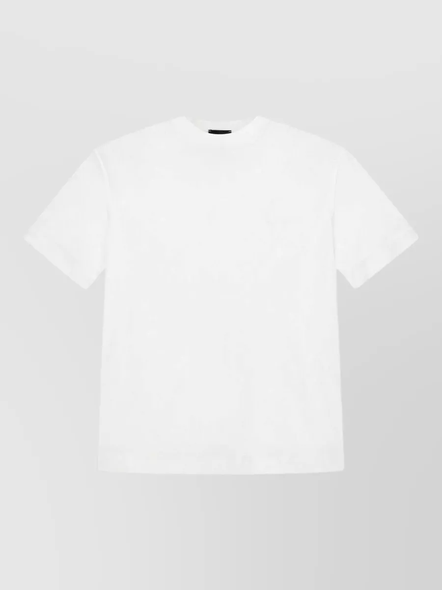 Emporio Armani Embroidered Logo Cotton T-Shirt