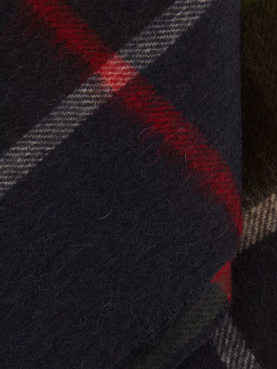 Barbour Wool Cashmere Checked Scarf