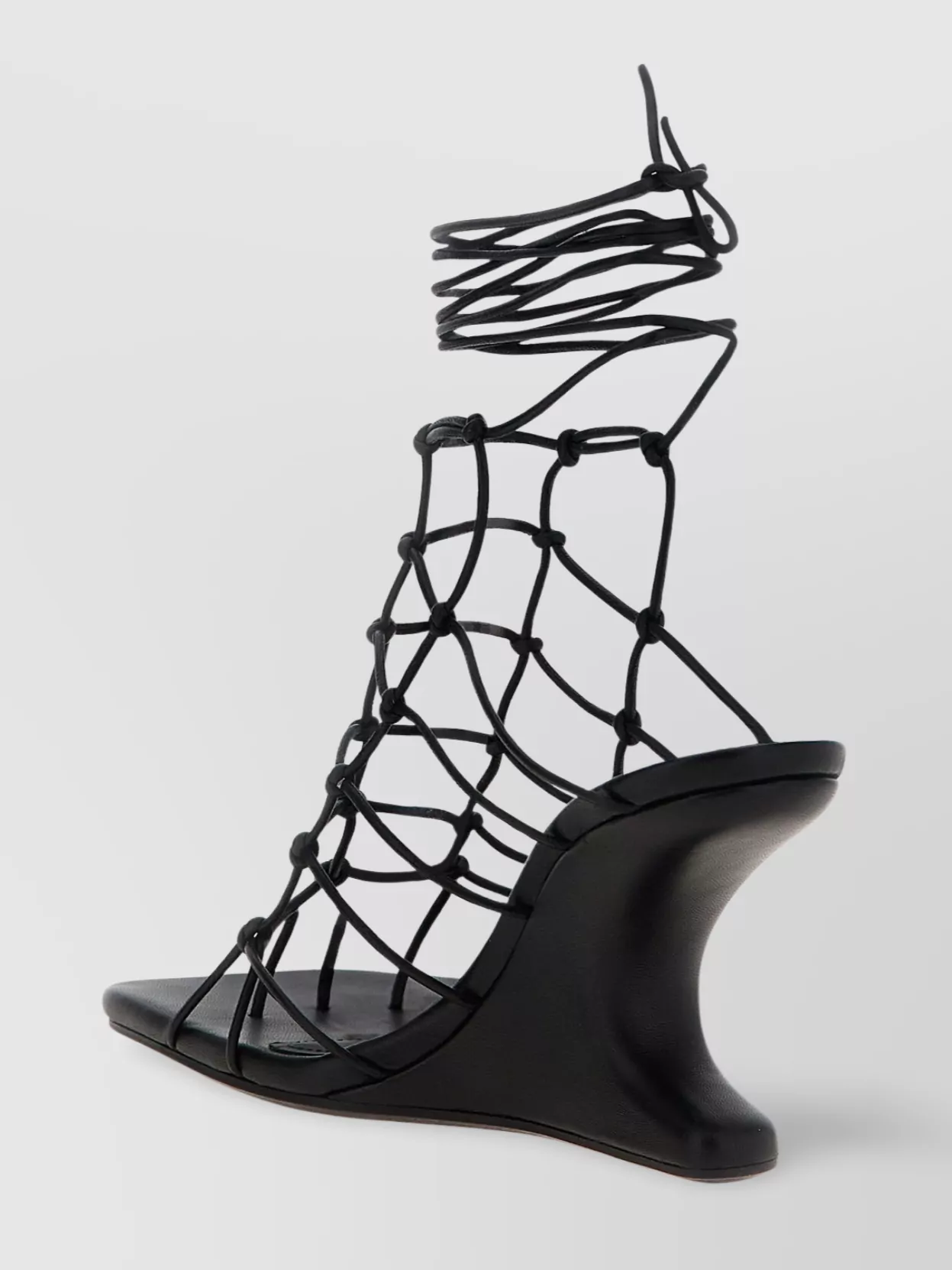 Rick Owens Toe Square Sandals Ankle Wrap