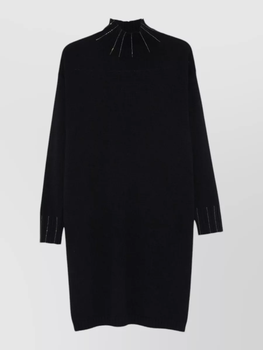 Fabiana Filippi silk wool cashmere knee-length knitted dress