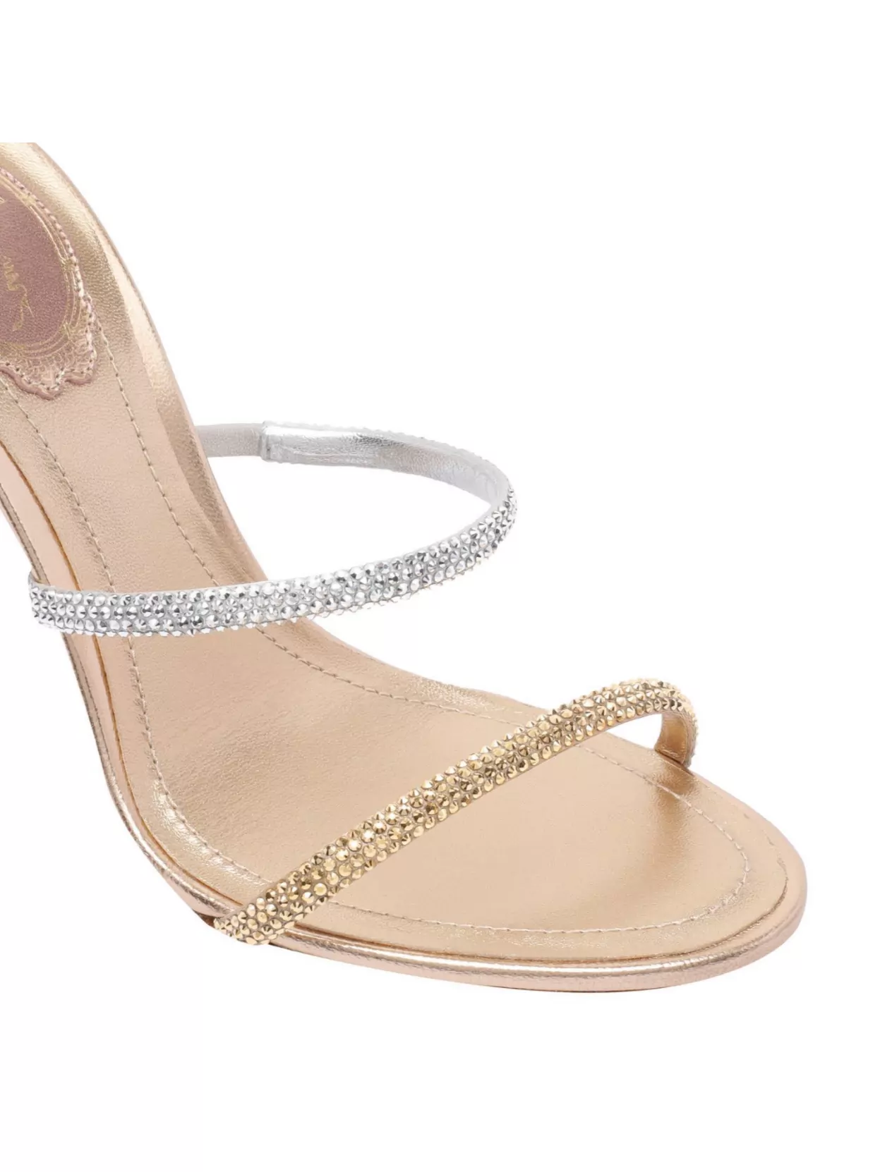 René Caovilla Womens Rene Caovilla Cleo 105 Leather Heeled Sandals