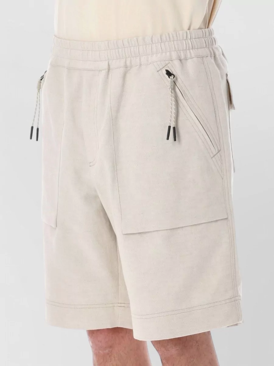 Moncler Grenoble Cotton Track Shorts