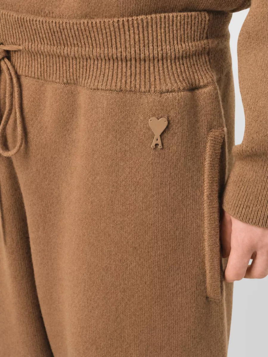 Ami Paris Wool Loose-Fit Jogging Trousers