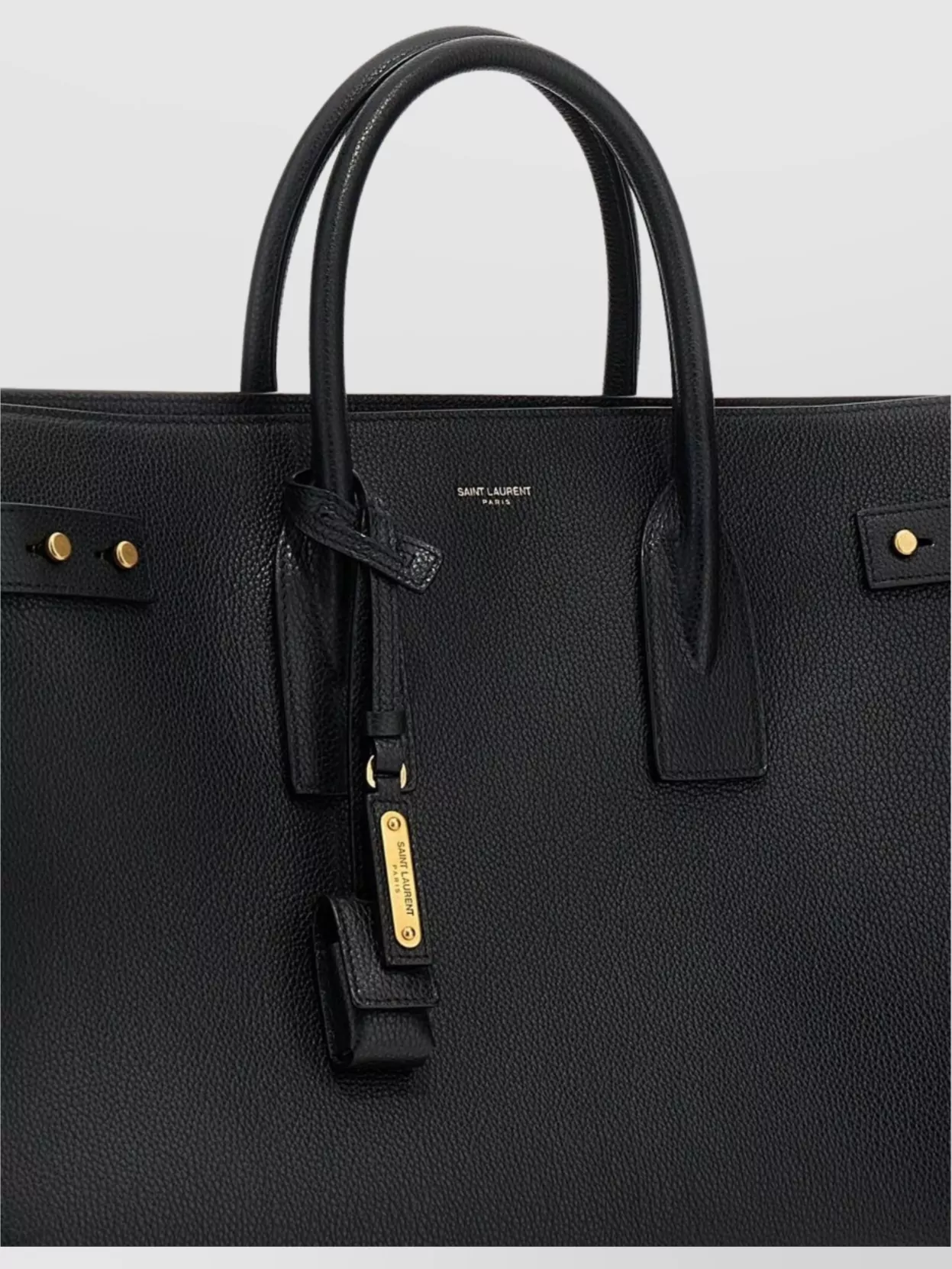 Saint Laurent Detachable Strap Structured Tote Bag