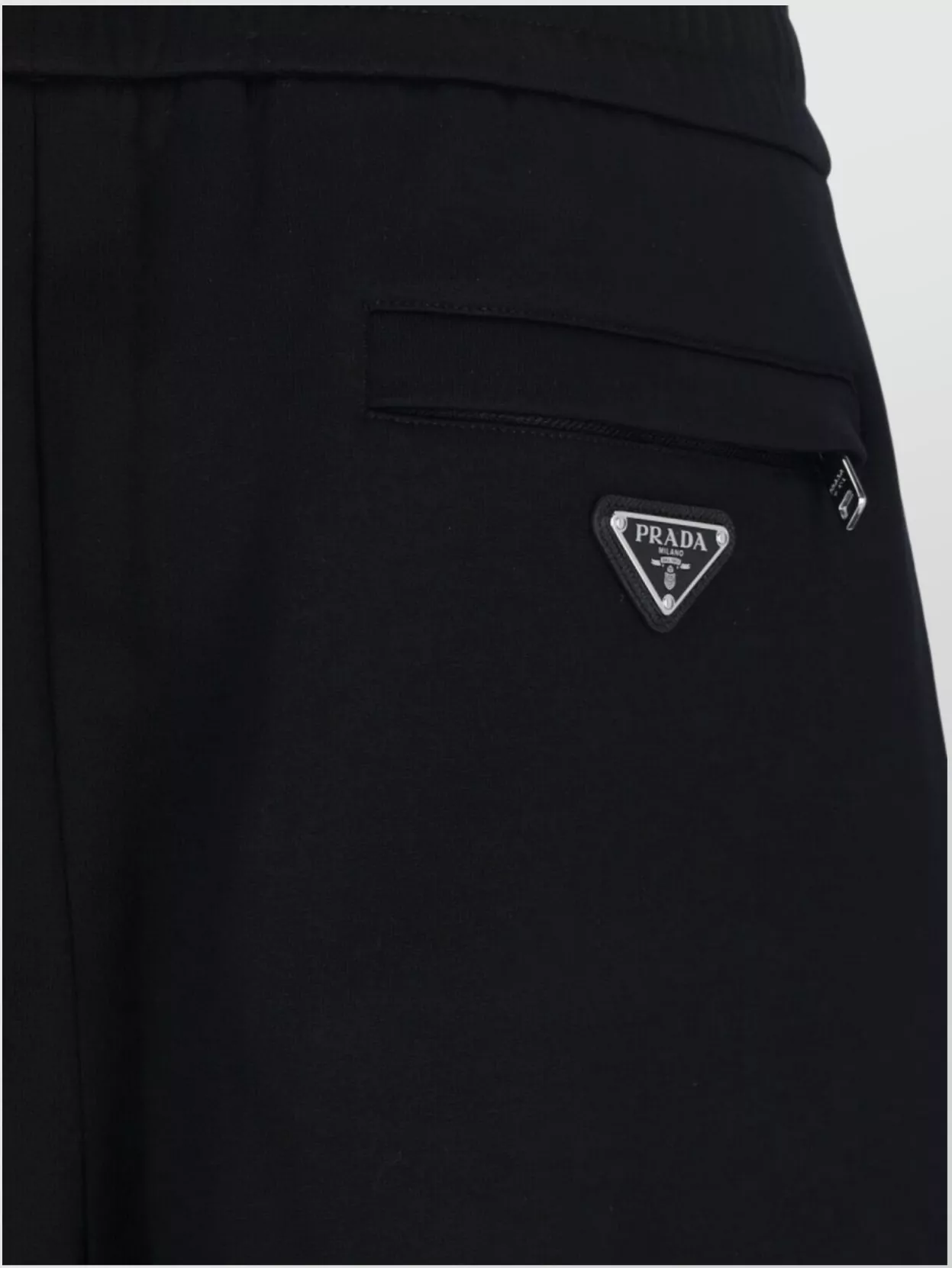 Prada Straight Trousers With Back And Cargo Pockets