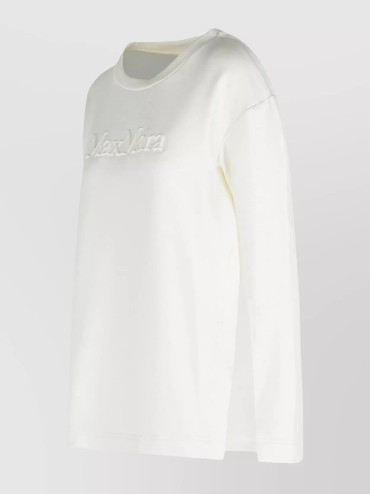 Max Mara Women Berma Cotton And Silk Sweatshirt In White
