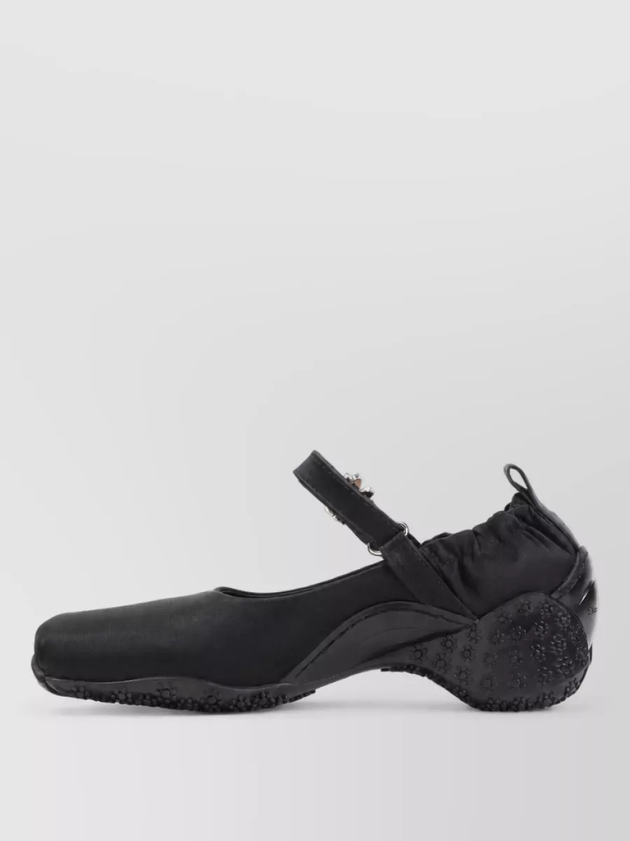 Simone Rocha Embellished Satin Ballerina Shoes