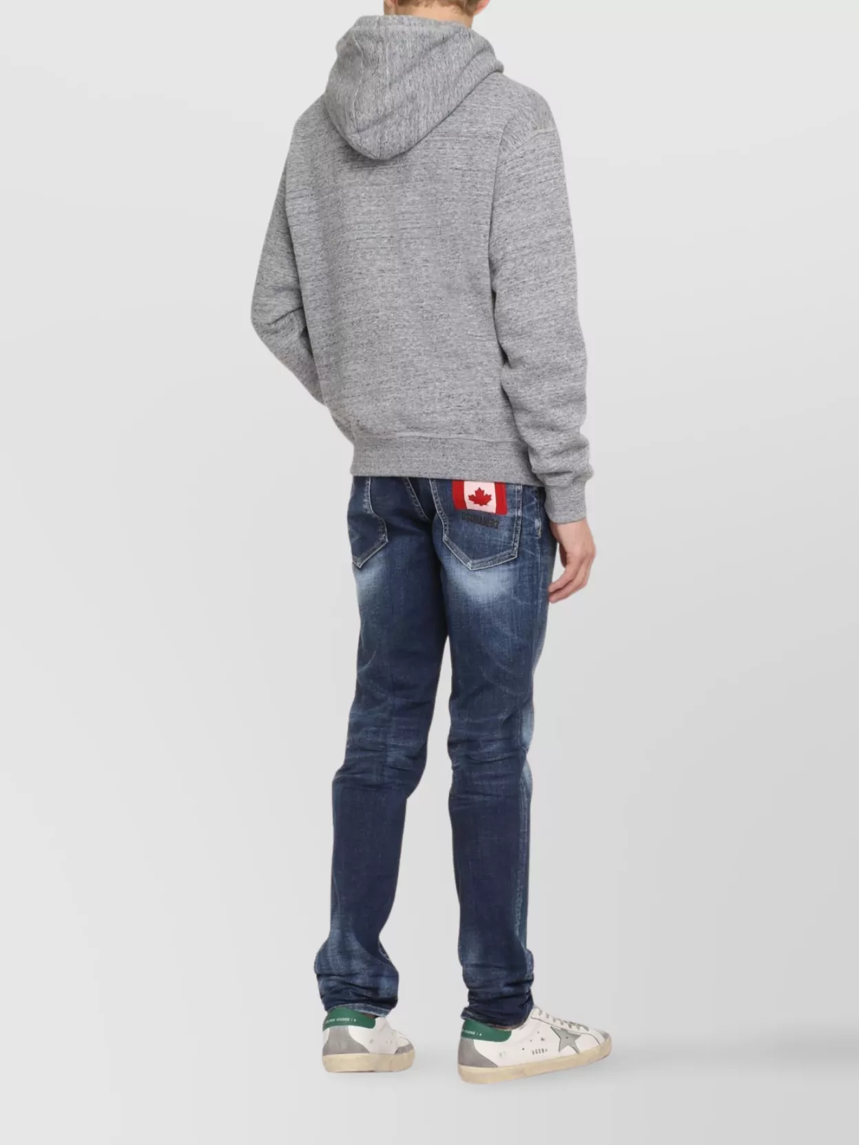 Dsquared2 Cool Fit Melange Grey Hoodie