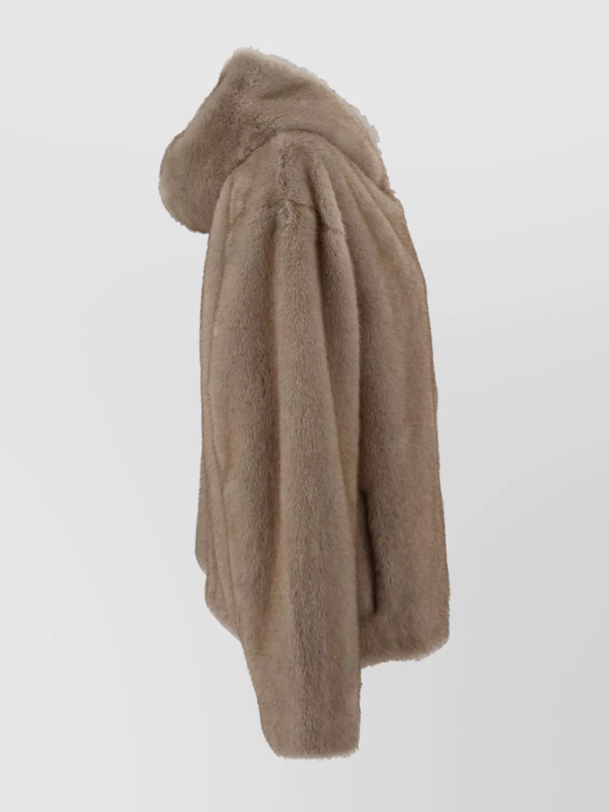 Parosh Cozy Faux Fur Hooded Jacket