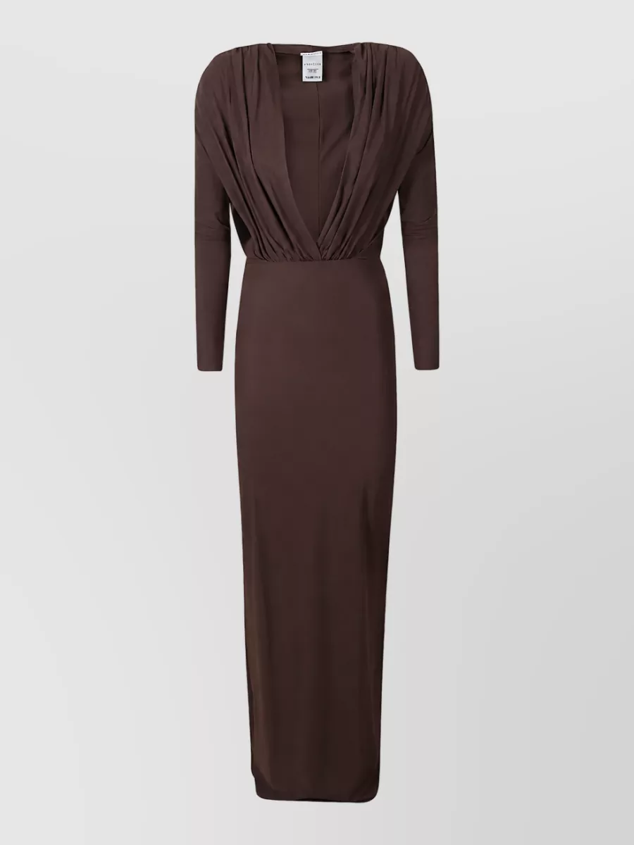 Amazuìn ribbed maxi dress
