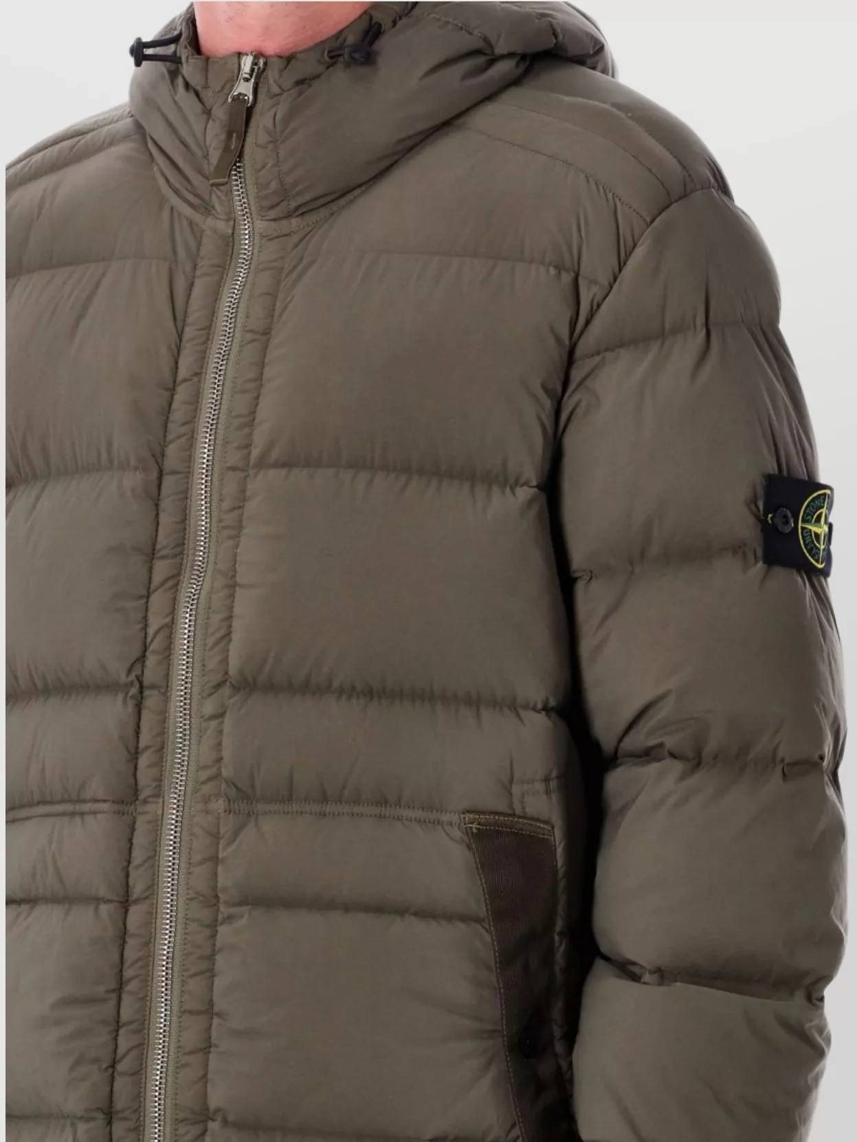 Stone Island Puffer Jacket Seamless Hooded Design