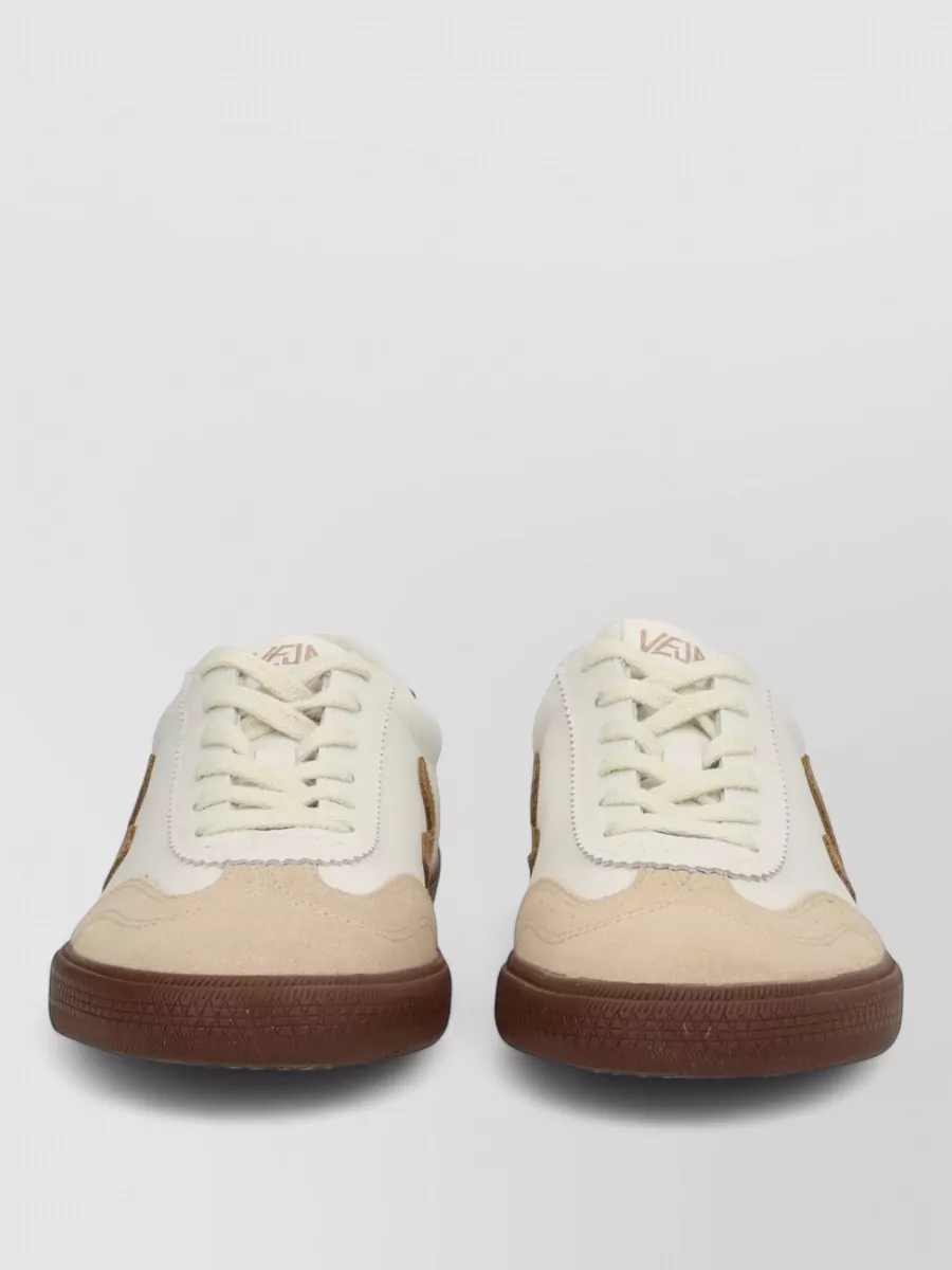 Veja Suede Accented Low-Top Sneakers