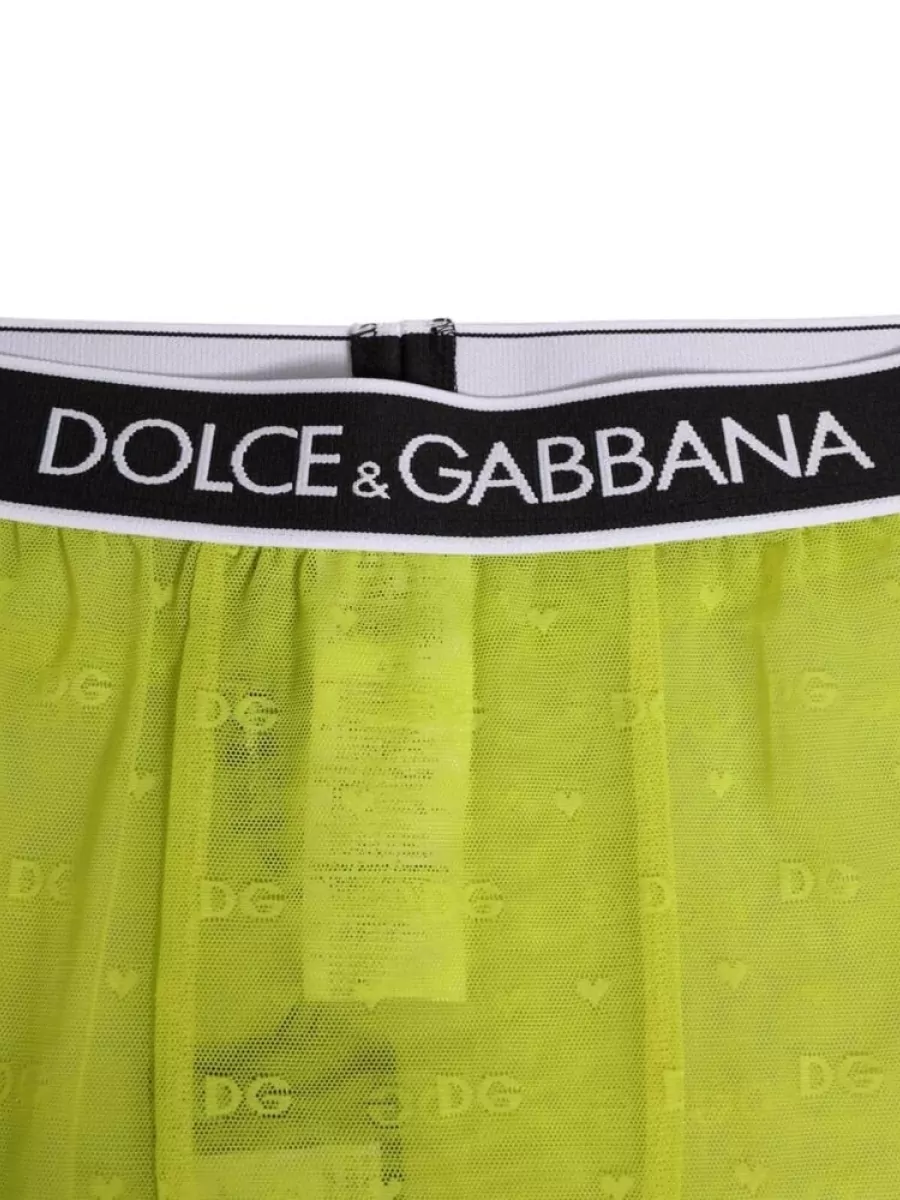 Dolce&Gabbana Logo Lace Leggings