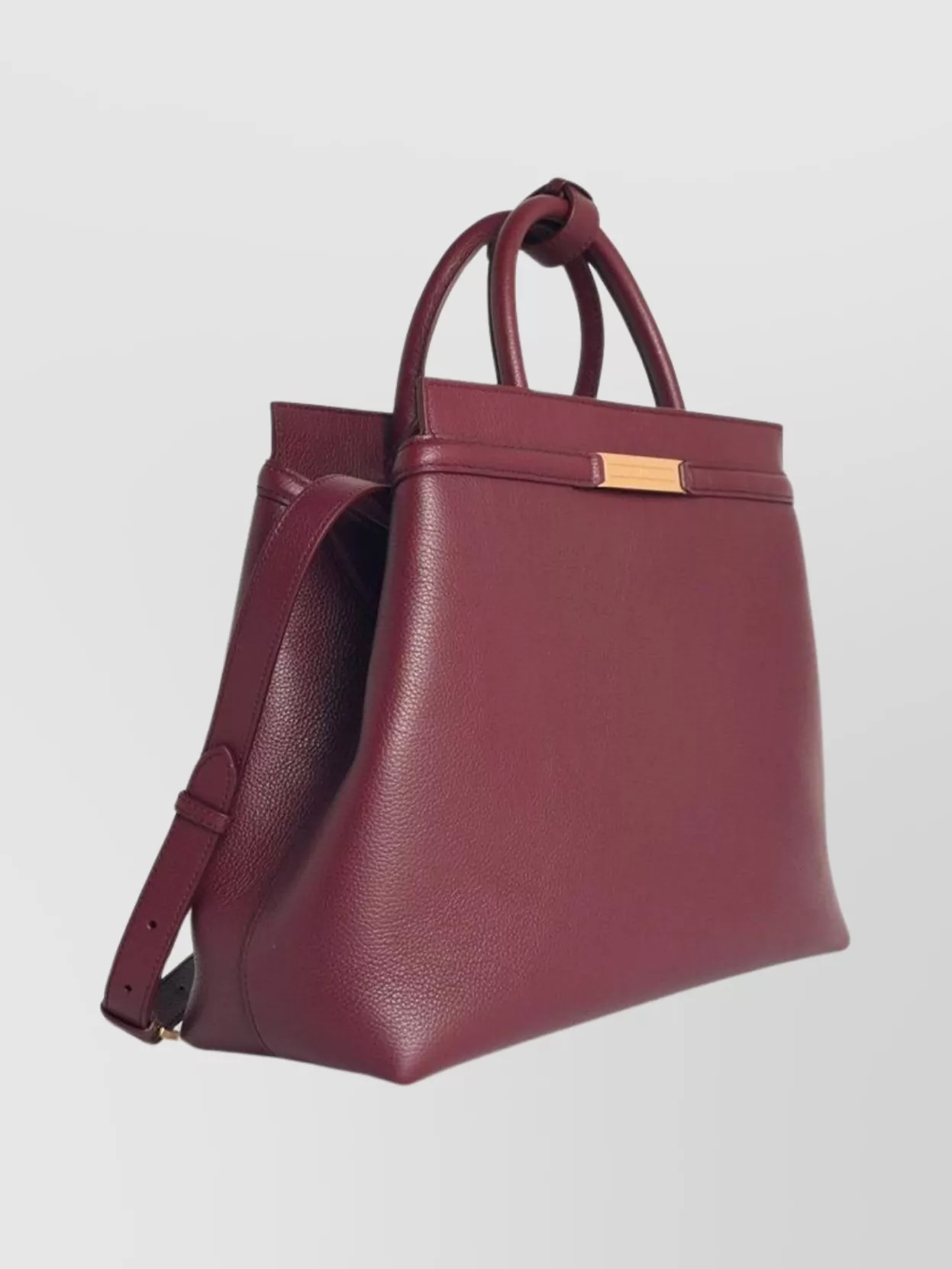 Bally Leather Shoulder Bag Detachable Strap
