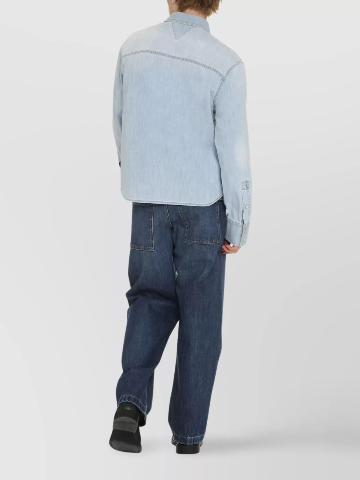 Bottega Veneta Bleached Light Denim Shirt