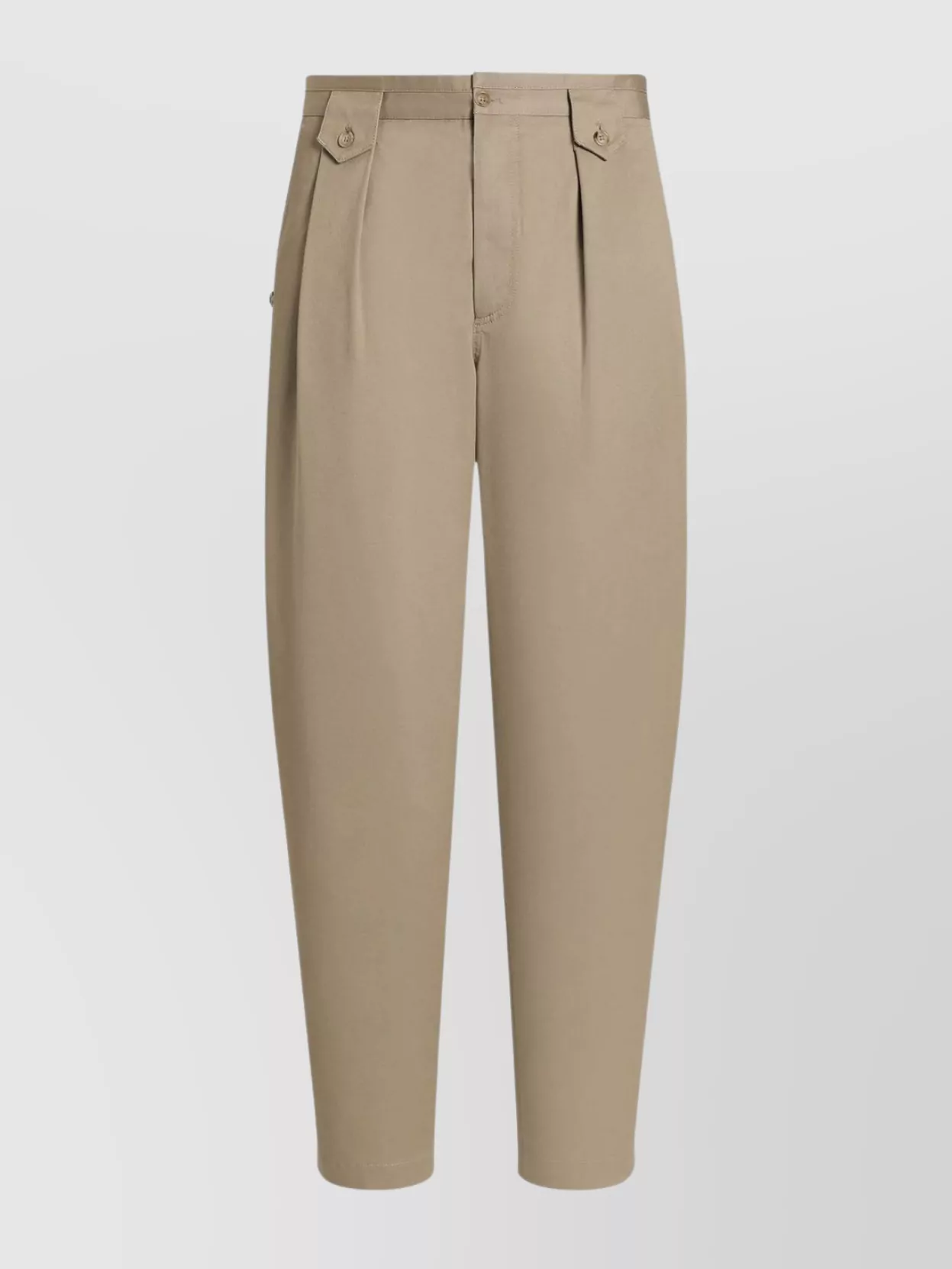 Dolce & Gabbana Tailored Trousers With Pleats And Pockets In Neutral