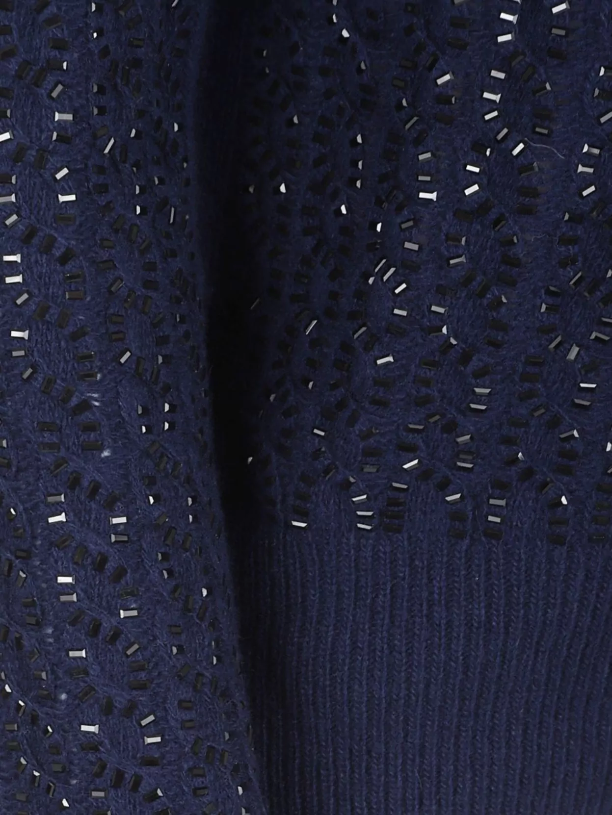 Ermanno Scervino Open Knit Long Sleeve Pullover