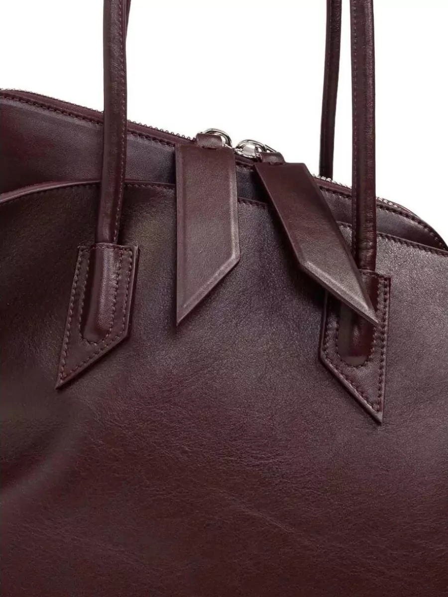 The Attico Medium Leather Tote Bag