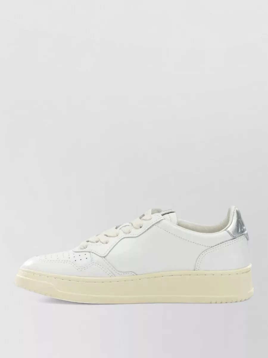 Autry Leather Low-Top Lace-Up Sneakers